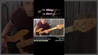 Hold The Line –TOTO  Bass Cover with Lyrics –FRANKS BASS COVERS [upl. by Ahsinam296]