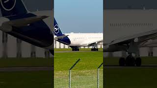 Lufthansa Airbus A350900 departing from Hannover Airport HAJ [upl. by Nastassia403]