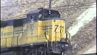 Bingham Canyon Mine KCC railroad Utah 1995 [upl. by Lavotsirc]