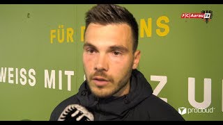 SC Kriens  FC Aarau 22 02042019 Stimmen zum Spiel [upl. by Nohtiek]