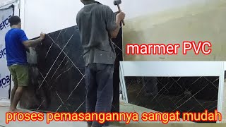 Cara pasang pvc marmer [upl. by Sterrett]