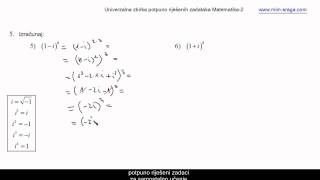 kompleksni brojevi vježbabr2  potpuno riješeni zadaci  Matematika 2  instrukcije [upl. by Alton]