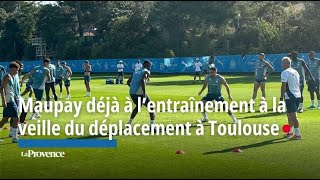 Maupay déjà à l’entraînement à la veille du déplacement à Toulouse [upl. by Trahurn]