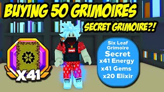 Secret Grimoire Opening 50 Grimoires in Anime Punching Simulator [upl. by Nicolis]