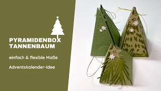 Pyramidenbox als kleine Tanne für den Adventskalender [upl. by Keelin]