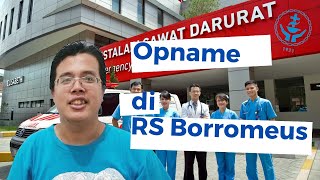 Pengalaman Opname di RS Borromeus Bandung [upl. by Losse]