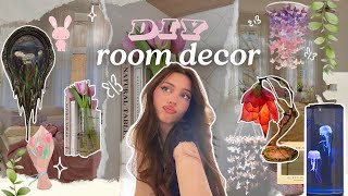 Making cute DIY room decor 🌷 7 cheap ideas for a Pinterest room ᡣ𐭩₊ ⊹ [upl. by Hodess]