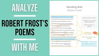 Analyze Robert Frosts Poems With Me  Mending Wall [upl. by Aleda]