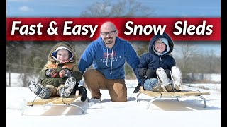 Make a Sled  DIY Snow Sled [upl. by Lay]