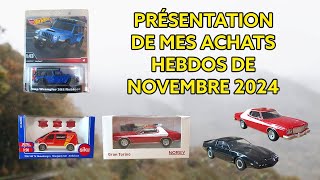 Présentation de mes achats hebdo de Novembre  UNE HOT WHEELS 143 A 5€ [upl. by Koal]