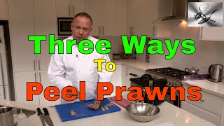 How to shell amp devein Prawns 3 ways  Paul Breheny  The Hook and The Cook [upl. by Aileek]