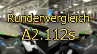 Kartpalast Bergkirchen  Bergfest Raceway 13  Rundenvergleich delta 2112s [upl. by Aiekat]