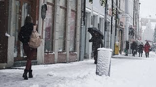 Beautiful snow in Landshut Germany [upl. by Leahcym]