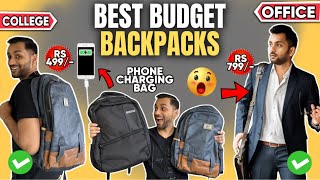 Best Backpacks For Students in Budget  Best School Bags in Just ₹499 Unboxing amp Review [upl. by Slifka]