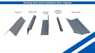 Standing Seam Panel installation [upl. by Amory]