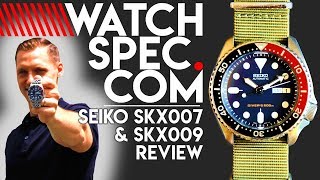 SEIKO SKX007 amp SKX009  BEST DIVE WATCH VALUE EVER [upl. by Benilda29]