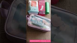 My Emergency Period Bag Kit youtubeshorts periods healthwomen viralvideo shortsfeed minivlog [upl. by Gilligan979]