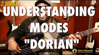 UNDERSTANDING DORIAN MODE  Bass tips  Daric Bennetts Bass Lessons [upl. by Kcirddahc]