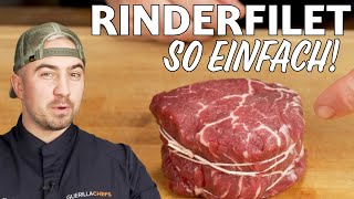 Rinderfilet im Backofen  mit dieser Anleitung gelingt es immer  Englisch Medium und Well Done [upl. by Ceevah852]