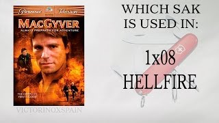 Macgyver  Qué navaja usa en Fuego infernal   Which sak is used in 008 [upl. by Eilatan]