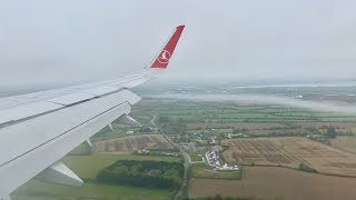 Cloudy Landing into Dublin  Turkish Airlines A321 NEO  4K 60FPS HDR [upl. by Mapel741]