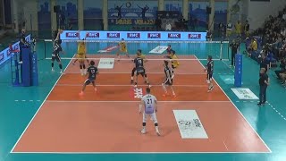 Japan Volleyball Kento Miyaura amazing 20 pts in Paris  Nice [upl. by Dnalevets]