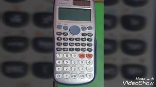 How to convert from polar to rectangular form using calculator fx991Es plus [upl. by Lyrehs]