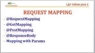 SOF3021 Java5 Tìm hiểu Request Mapping trong java spring boot jsp B2 P1 [upl. by Cathyleen]