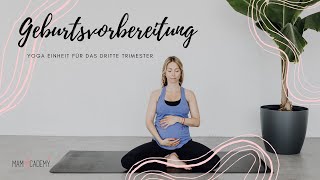 Schwangerschaftyoga  27 Minuten Geburtsvorbereitung  3 Trimester [upl. by Thar]