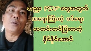 အညာ PDF တွေအတွက် အရေးကြီးတဲ့ စစ်ရေးသတင်းတင်ပြလာတဲ့ နိုင်နိုင်အောင် [upl. by Luaped]