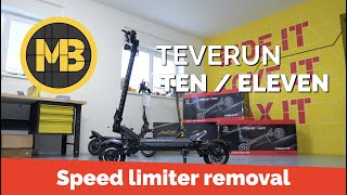 Teverun Fighter Ten  Eleven  How to remove the speed limiter [upl. by Sacrod]