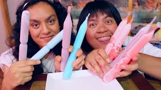 Eating Colorful Filipino Popsicles Ice Candy MUKBANG [upl. by Ivad496]