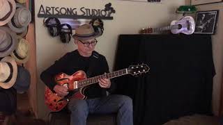 Pat Kelley demonstrating the Comins GCS1 guitar [upl. by Leirrad]