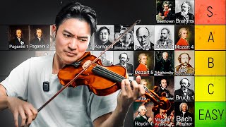 Ranking the best violin concertos 🎻 Difficulty Tier List [upl. by Ronen128]