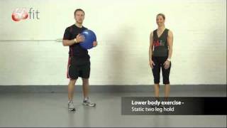 Foot Ankle amp Knee Exercises using the 66fit Wobble Cushion  Part 1 [upl. by Siuqaj]