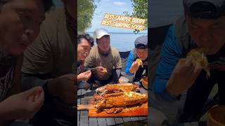 Best beach camping with friends and lobster cooking 🦞🌊 camping lobster naturecooking summer [upl. by Culley897]