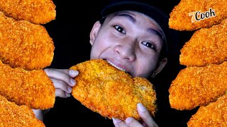 ASMR Mukbang Fried Chicken Recipe  먹방 [upl. by Ancier]