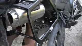 Installing the SW Motech Pannier Racks on the BMW Sertao [upl. by Routh509]