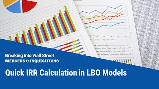 Quick IRR Calculation in LBO Models [upl. by Leopoldine]