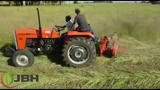 TAFE 45 DI CEL MAK TWIN BIN MOWER [upl. by Bethezel]