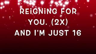 REIGNING FOR YOU AND IM JUST 16 LP AIDA LYRICS [upl. by Mord247]