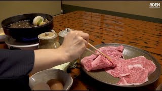 Highend Sukiyaki in Tokyo  Wagyu Beef in Japan [upl. by Lipscomb595]