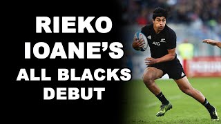 Rieko Ioanes All Blacks Debut [upl. by Suhsoj]