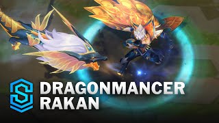 Dragonmancer Rakan Skin Spotlight  PreRelease  PBE Preview  League of Legends [upl. by Teage720]