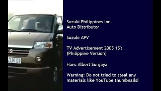 Suzuki APV DN42V TVC 2005 15s Philippines [upl. by Fey]