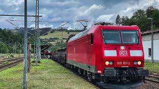 Zugdurchfahrten u Schubbetrieb  ehem Grenzbahnhof Probstzella [upl. by Alithea]