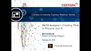 Certara University PKTK Analysis Part 1 Creating plots in PHX and R within PHX WinNonlin 2019 [upl. by Llyrad]