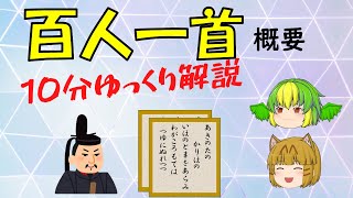 【ゆっくり解説】百人一首 概要 [upl. by Colet]