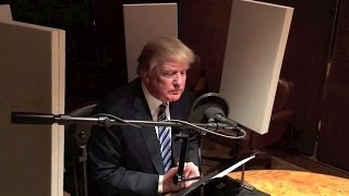 Donald Trump in the studio for his audiobook ‘Crippled America’ [upl. by Zildjian43]