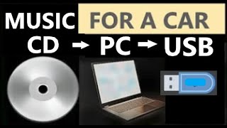 Transfer Rip Copy Music CD to PCComputer to USB Music for a Car [upl. by Imer769]